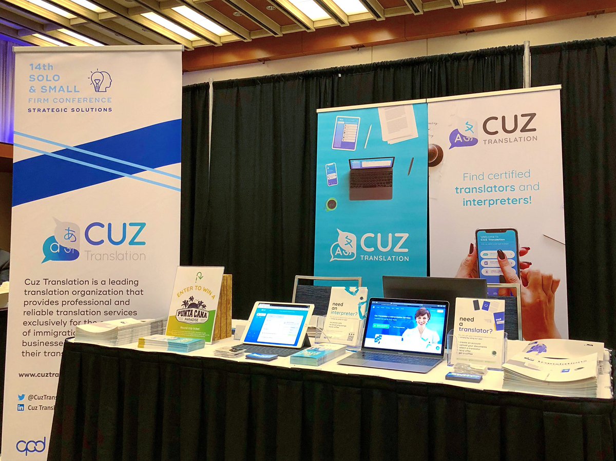 langia_io's tweet photo. π΄Visit our booth at 14th Solo & Small Firm Conference hosted by Law Society of Ontario #cuztranslation #14SoloSmall #law #conference https://t.co/igcqBAPvUD