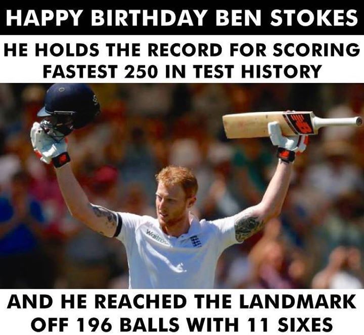 Happy Birthday, Ben Stokes 