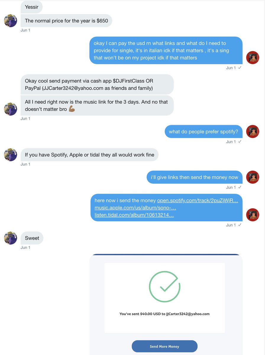 Rocciaah's tweet photo. Do not buy from @1DJFirstClass as he scam thank a lot does anyone how to get money back from paypal https://t.co/iRRUS8c41n