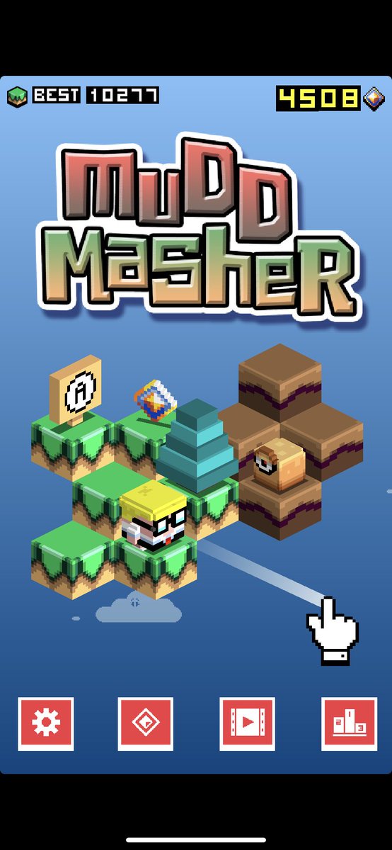 bonk_rodent's tweet photo. #MuddMasher ってこんなゲーム
・ #MutantMudds のスピンオフ作品であるiOS専用アプリで基本無料、一部課金あり
・マックスという金髪眼鏡をスワイプで進ませながら泥々の床を塗り替える
・泥々星人はタップで倒す
・暇つぶしにプレイするもよし、ガチでプレイするもよし
(リプライに続く) https://t.co/xZ48dX4nNR