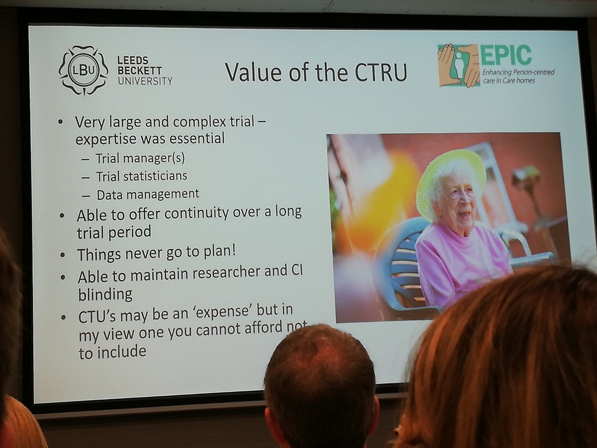 amanda_horler's tweet image. Great talk from @EPICTrial Chief Investigator @clairesurr at @LeedsCTRU away day, showcasing what our fab trial teams bring to #dementia research and how embedded #ProcessEvaluations are invaluable in understanding #ComplexIntervention trial results #TeamWork