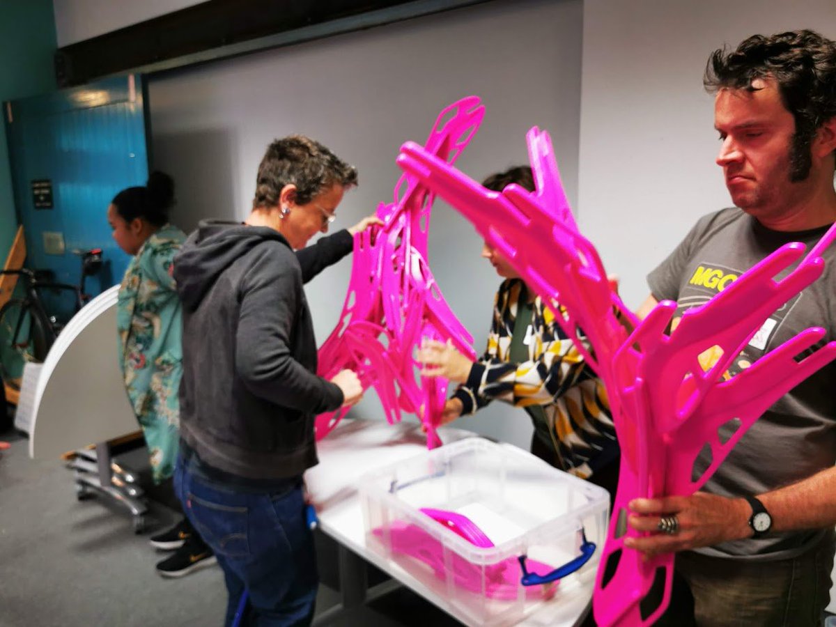 FuseBoxBtn's tweet image. First day of Arts Driva @ FuseBox. Giving 6 month residency at the FuseBox for a group of innovative artists and an introduction to emerging tech. First day was all about collaboration thanks to 'Bloom' provided by @PhoenixBrighton. #artsdriva