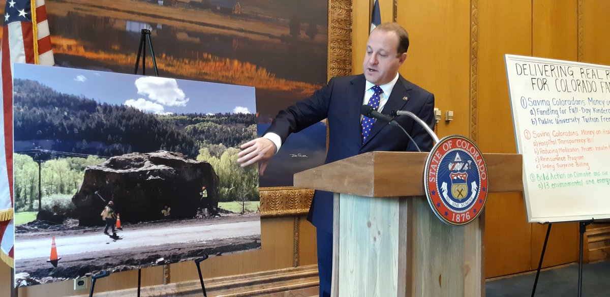 ESealoverDenver's tweet image. Today, @GovofCO announced that @ColoradoDOT will not move the 8.5M-pound boulder that fell on Hwy. 145 near Rico 1.5 weeks ago. Instead,  it will re-build the road around what will now be known as Memorial Rock, saving the state $200K and creating a new tourist attraction.