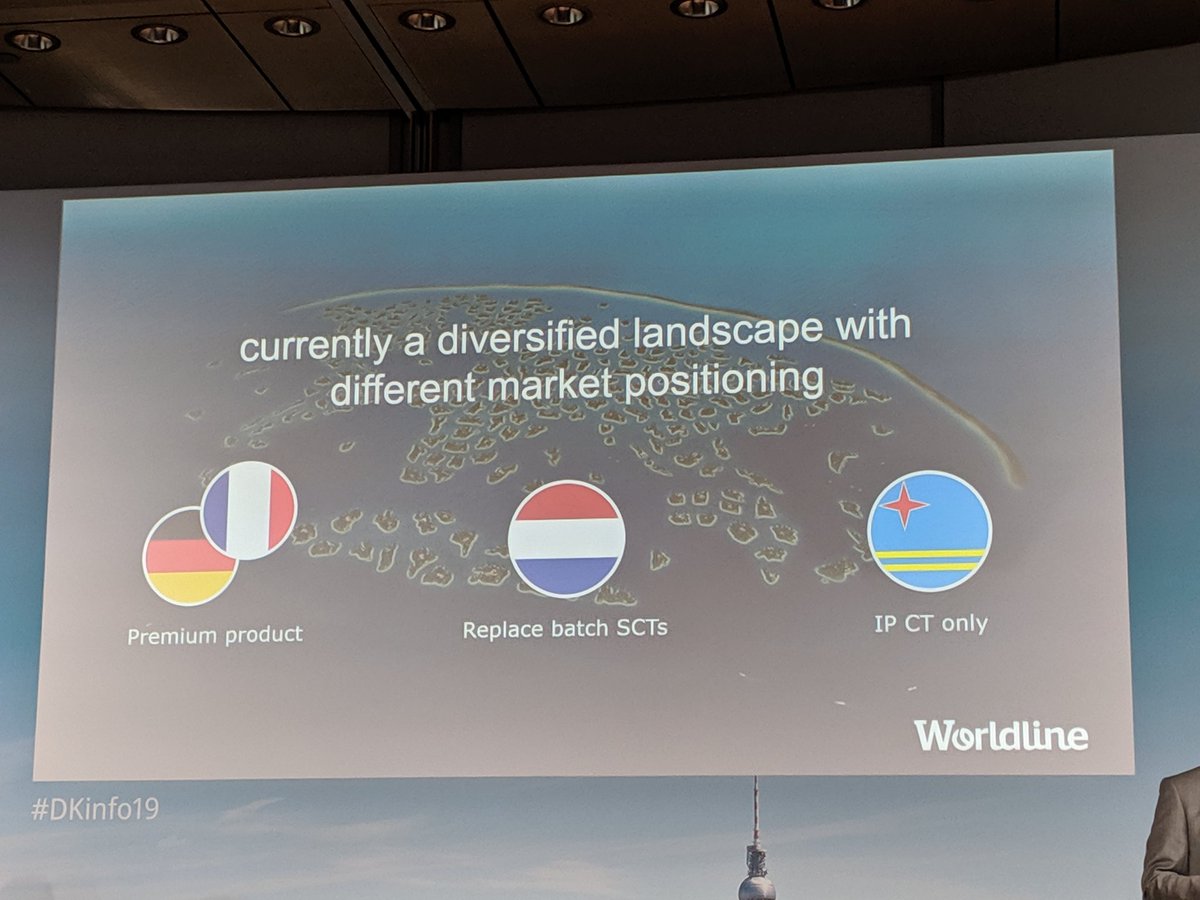 #DKinfo19 so unterschiedlich wird #sctinst positioniert / Andrej Eichler @WorldlineDE