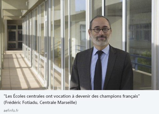 Centrale_Med's tweet photo. [#Média] @ffotiadu revient sur ses 10 années passées à la direction de @CentraleMars, sa vision du Groupe &amp; du recrutement. 📈"Les Écoles Centrale ont vocation à devenir des champions français" | Avec @mp_vega @AEFsuprecherche #AEF ➡ https://t.co/8O4U7WoQjJ https://t.co/K37HqKQt4v