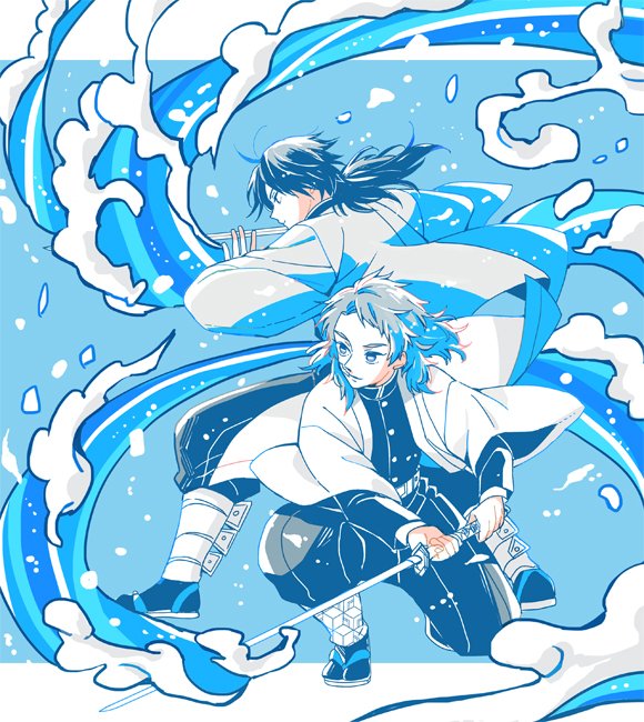 草 原稿中 على تويتر 錆義 生存if さびと生きてたら二人で水柱になってほしいし二人技出してほしいという妄想 あと長いこと両片想いこじらせててほしい 周囲にはバレバレな模様