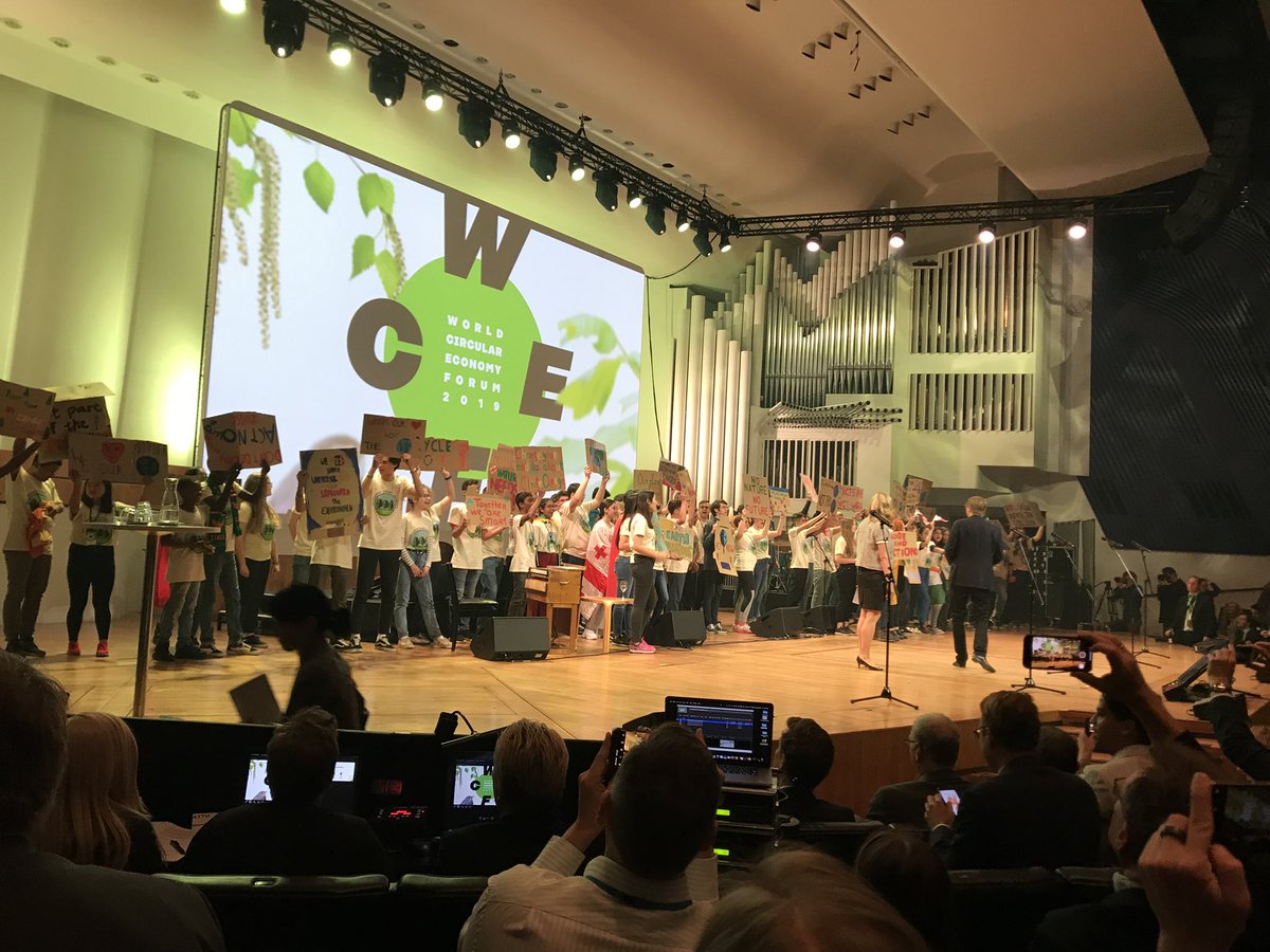Delighted to be at #WCEF2019. Impressive, incredibly relevant programme given the challenges the world is facing. #circulareconomy #sitra