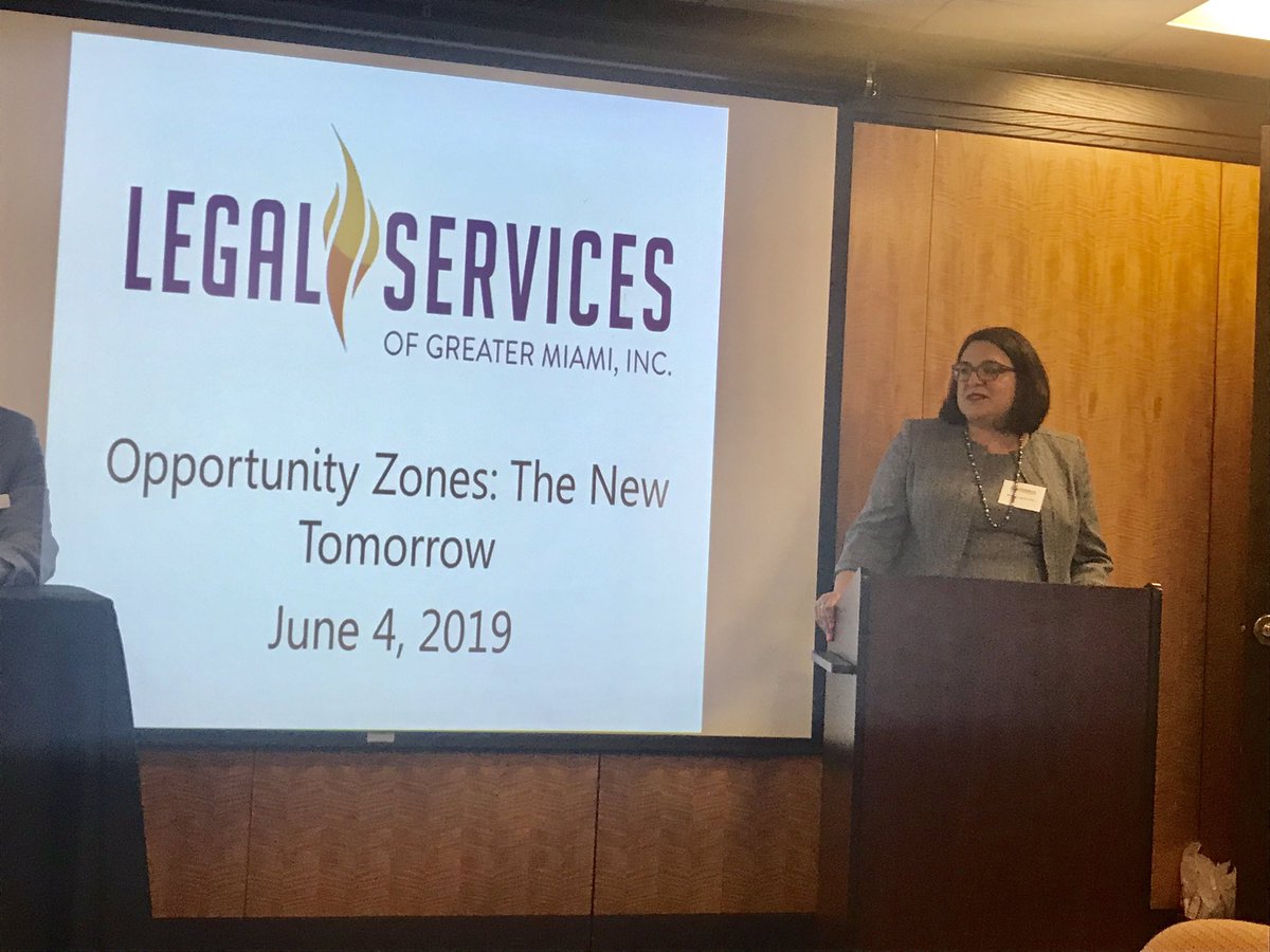MarlonAHill's tweet photo. .@_LSGMI_ CEO and @MiamiFoundation #MiamiFellow Monica Vigues-Pitan leads panel discussion on #OpportunityZones in @MiamiDadeCounty w/ #WeissSerota @cozen_oconnor @KaufmanRossin #urbandevelopment #realestate #tax https://t.co/dLjRwixpJj