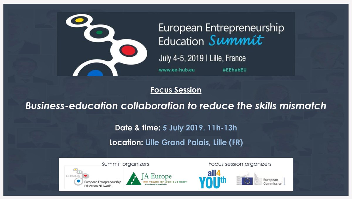 NestleEU's tweet photo. Only 1 month to go!
Join us in Lille 🇫🇷 for the EU Entrepreneurship Education Summit, for a joint session by the #ALLiance4YOUth and @EU_Social
Register here ➡️ https://t.co/65r7ZzlJqr
#SwitchOnEurope https://t.co/sclpMtwoby