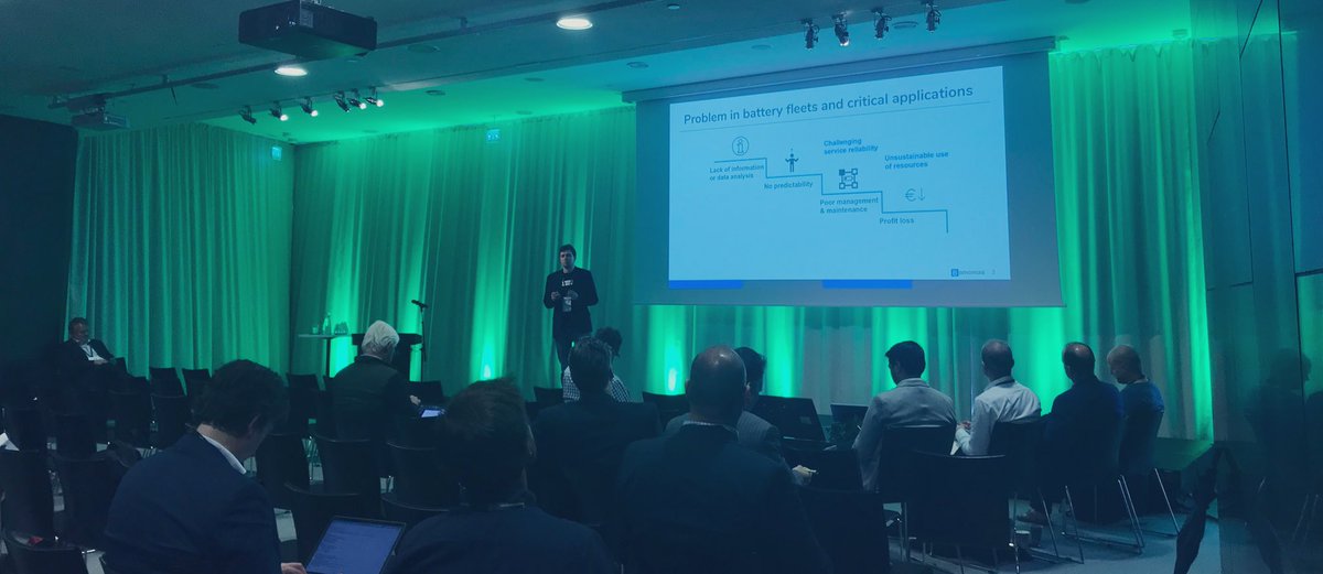 avantoventures's tweet photo. @iBamomas pitching about battery intelligence as a service, interesting! @CleantechDay https://t.co/Odhj6UIvB5
