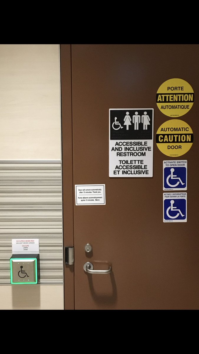 MelissaRumble4's tweet photo. To champion inclusivity and accessibility for all, both sites of #LWTSO have added signage so that everyone can access restroom facilities that they are comfortable using #CRAinclusion @SeanVlasman https://t.co/3gFUqXpGIW