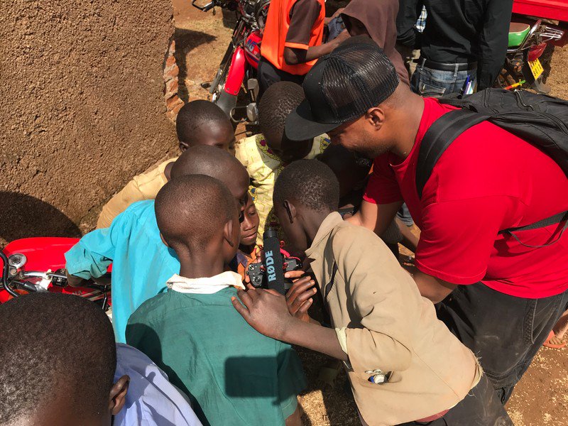Information Matrix TV hosted by Laurence Fishburne is on location in Africa this month.  Check out these up-close shots.  The local town kids got a kick checking out our gear.  Truly captivating work here.  Don't be jealous, we're hiring! lol