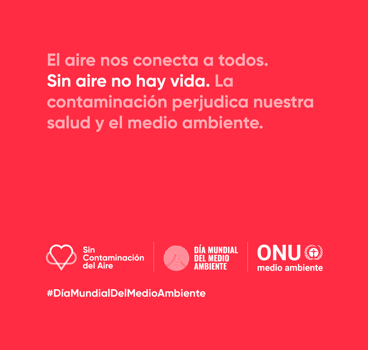 unep_espanol's tweet photo. ¡Mañana 5 de junio es el #DiaMundialDelMedioAmbiente!

Sé parte de la solución, no de la polución.

Comparte con el 🌎 tus acciones en favor de un planeta #SinContaminaciónDelAire.
Registra tu evento: https://t.co/8NmKssxhoS https://t.co/dYqgM0B0qh