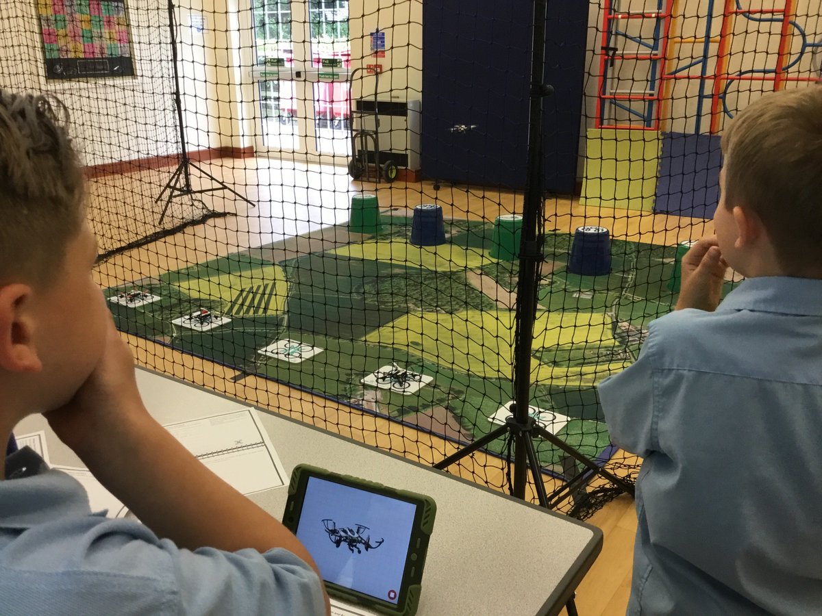 <a href="/SkillSupplyUk/">Skill Supply</a> have delivered drone workshops to Y3 and Y4 today. Y3 are planning and testing their flight paths.