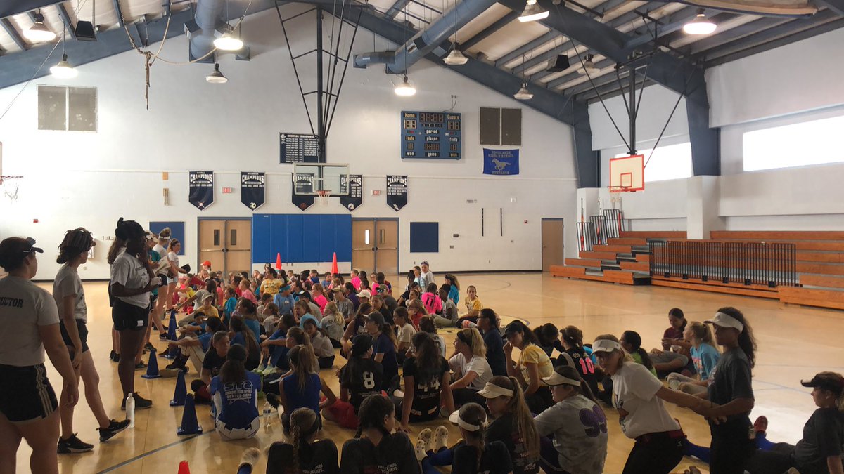 fpfsoftballcamp's tweet photo. Good morning for DAY 2!! Today is going to be awesome!! Here we are with our line leaders getting ready to start our day!!🥎🥎 https://t.co/LjKnCxx5BC
