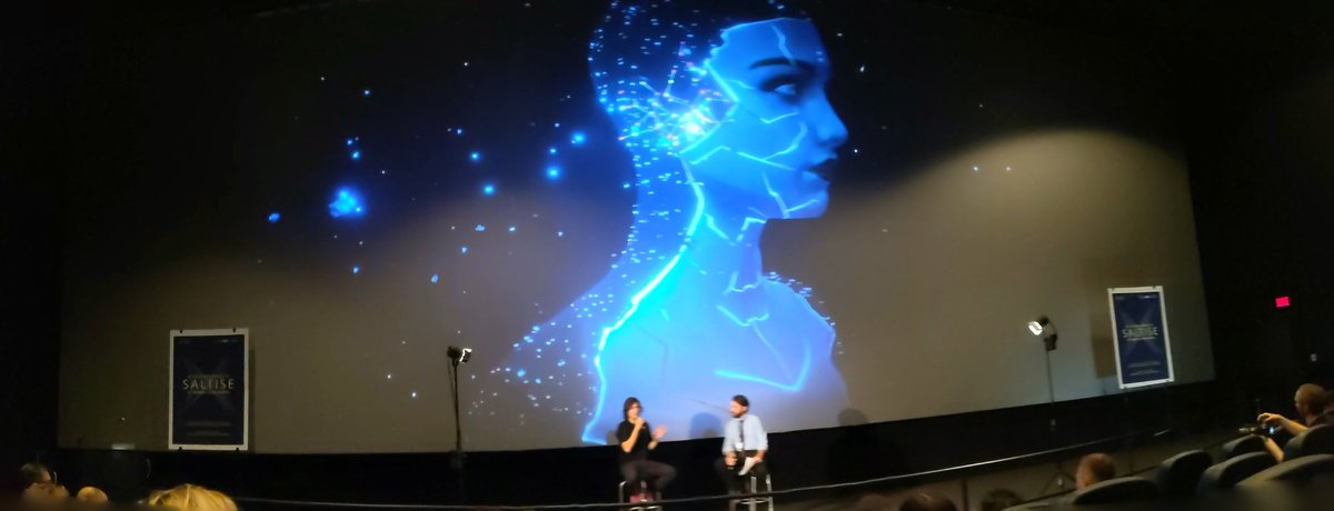 SALTISE's tweet photo. @davidusher speaking about creativity and #ArtificialIntelliegnce at the #saltise2019 conference this morning.
@ReimagineAI #AI #DawsonAI https://t.co/Jalim9B6s3
