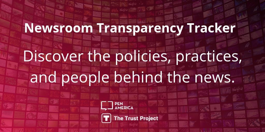 _trustproject's tweet photo. New for #librarians, #medialiteracy teachers: Digital tool helps track transparency in newsrooms, use #trustindicators to help public make informed choices about what to read, watch and listen to: https://t.co/nYUoFiMmLC https://t.co/P9lz9CN0Wp