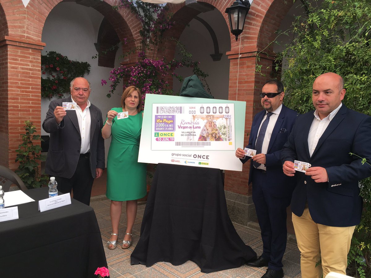 TurismoJarote's tweet photo. El próximo 10 de Junio de 2019, Lunes de Pentecostés, la ONCE dedicará su cupón a la ROMERÍA DE LA VIRGEN DE LUNA de VILLANUEVA DE CÓRDOBA. Mañana estarán a la venta en toda España. 
¡Muchas gracias @ONCE_oficial ! https://t.co/alboic8G0k