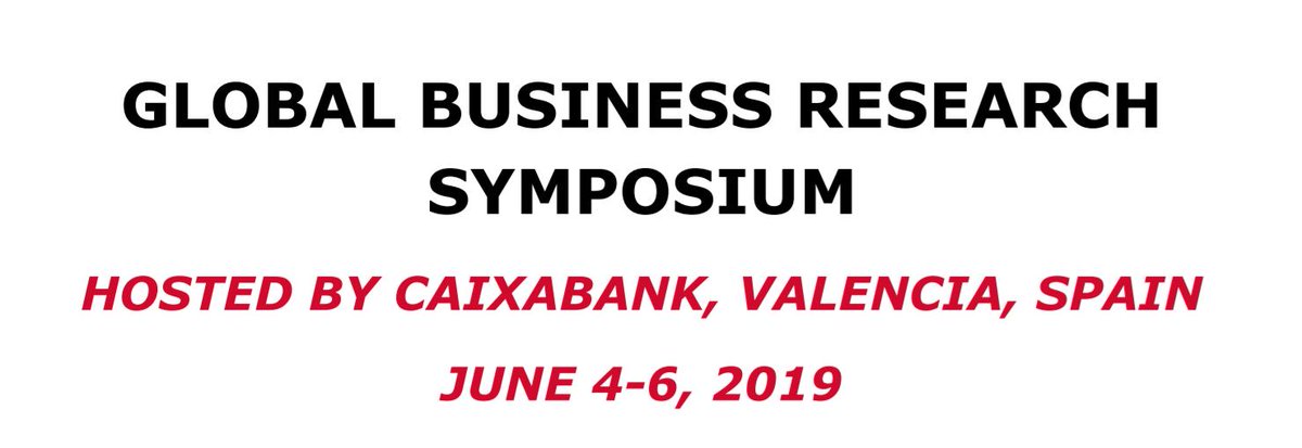dtechvalley's tweet photo. GLOBAL BUSINESS RESEARCH SYMPOSIUM - Financial Services Institute (FSI) in The Peter J. Tobin College of Business at St. John’s University in Queens, New York. In CaixaBank, Carrer del Pintor Sorolla, 2, Valencia (Spain). https://t.co/p2NhEhMf1u