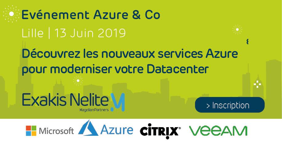 EXAKIS_NELITE's tweet photo. Rendez-vous le 13 Juin à Lille pour découvrir les nouveaux services Azure et comment ces solutions peuvent moderniser et enrichir votre Datacenter !
Infos &amp; Inscription ➡️ https://t.co/RpM70pntmN https://t.co/9UXi8CdxJj