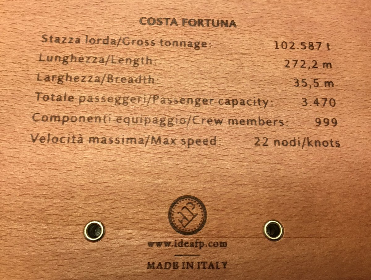 kroesje1's tweet photo. Many thanks @costacrociere @CostaCruises #CostaClub #benefits #planquette https://t.co/G3PuH19ywk