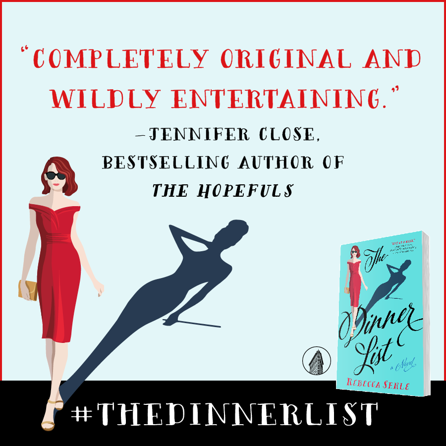 Flatironbooks's tweet photo. Happy paperback on sale day to The Dinner List by @RebeccaASerle! #TheDinnerList https://t.co/Su9ST3eK4s