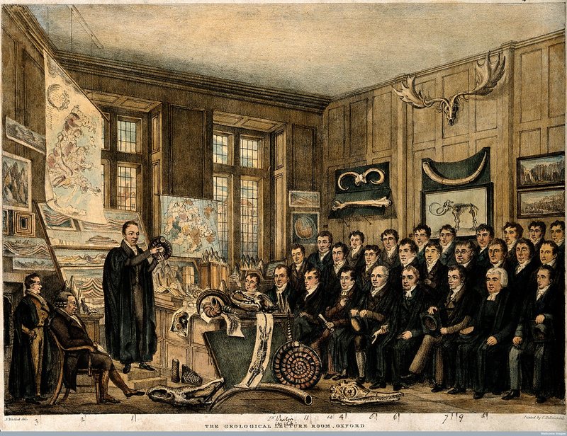 JackDAshby's tweet image. William Buckland, in the first quarter of the nineteenth century, was a pioneer in #ObjectBasedLearning, by incorporating @morethanadodo fossils into his Oxford lectures. #TradingNature