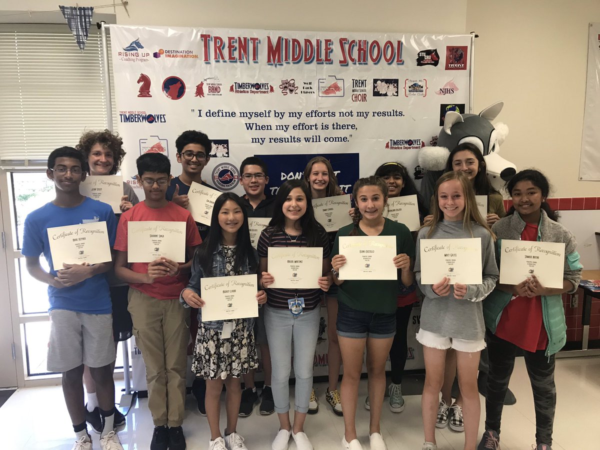 DrShawnPerry's tweet photo. Proud of our 7th Grade students that defined themselves by their efforts and got the results they set a goal for. All “A’s” for the 2018/19 school year. Great job Wolf PACK #TrentSWAT on the scene https://t.co/bf9yRPyT5s