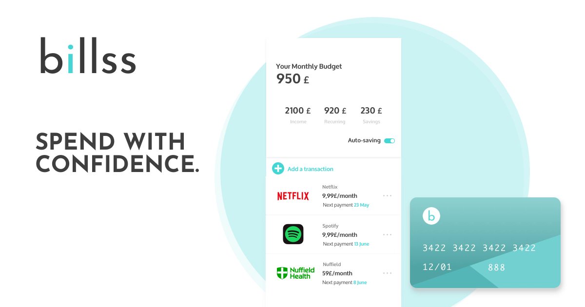 BillssUK's tweet photo. Stop worrying about being out of cash by end of the month. Meet Billss. Pre-register 
👉  https://t.co/2jYjy0Y5sF https://t.co/nTzTEgzyhT