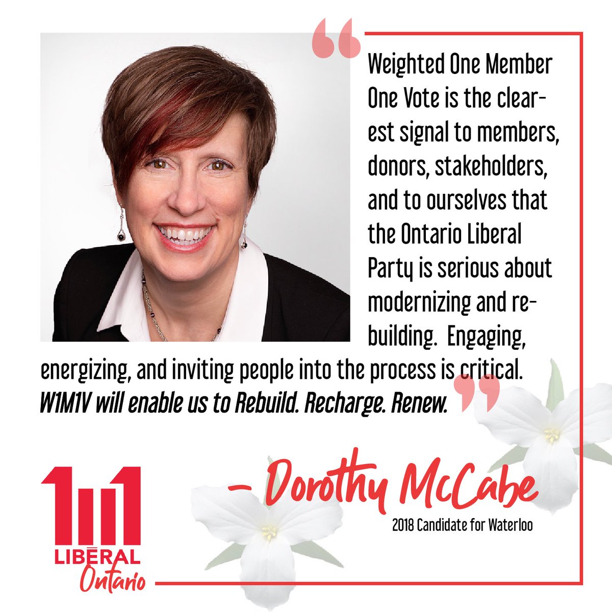 MemberVote's tweet image. Very happy to have the support of our amazing 2018 candidate for Waterloo, Dorothy McCabe! #W1member1vote