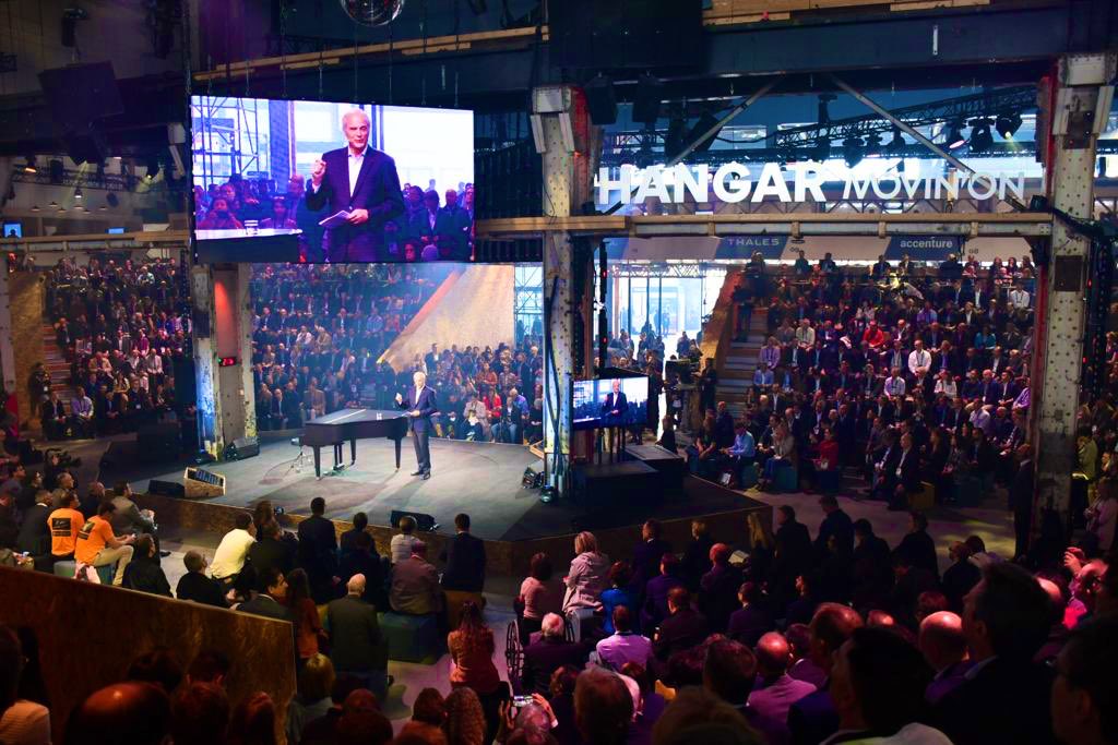 Florent Menegaux, <a href="/Michelin/">Michelin</a> CEO at the official opening of the 2019 #MovinonConnect summit: 
« More mobility with less impact, this is what we are looking for. It is a call for more creativity, innovation and collaboration to enhance #sustainablemobility »