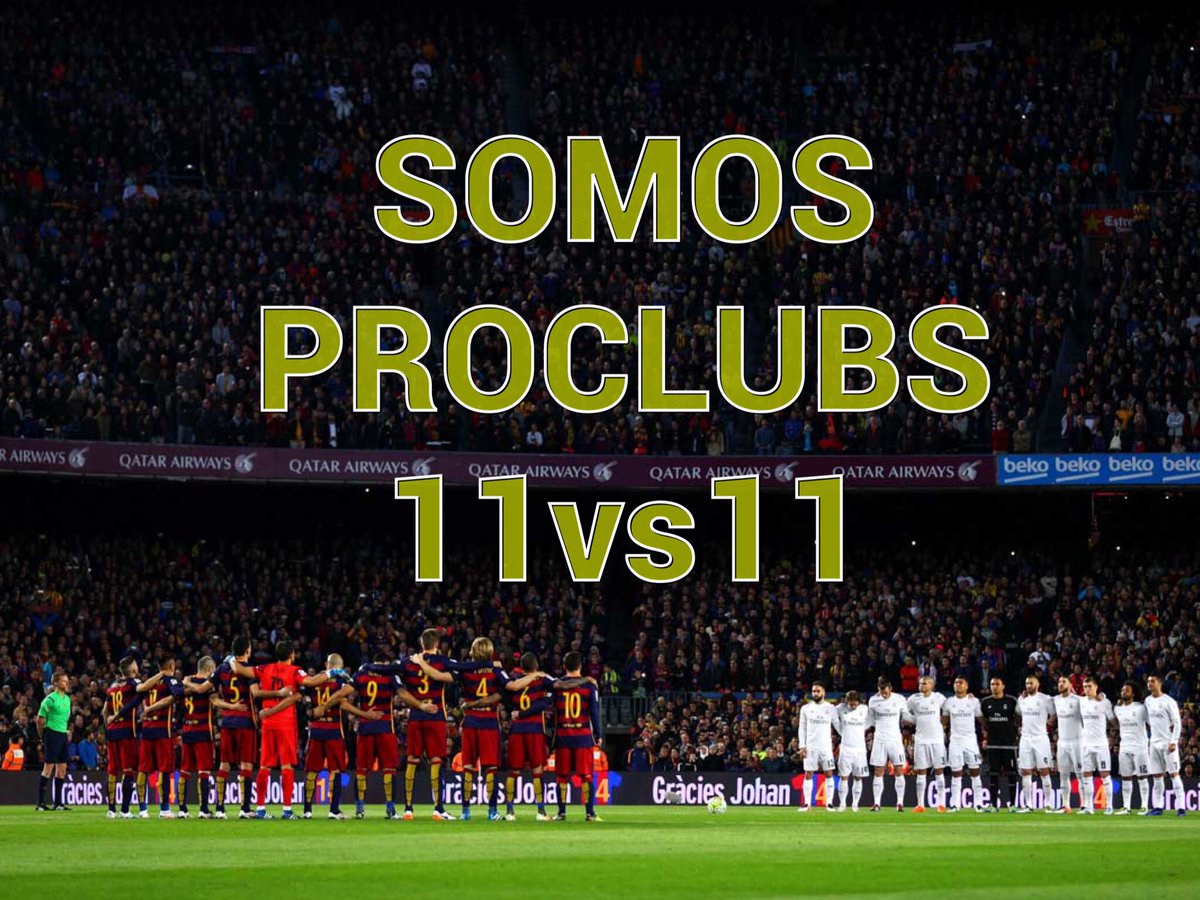 Vamos a ver cuantos somos!
Si juegas a clubespro en FIFA;

1. Dale RT a este tuit.
2. Sigue a los que hagan RT.
3. Sigue a quien te siga. 

Y así irá creciendo la Familia de ClubesPro

#SomosProClubs
#FixProClubsFifa20