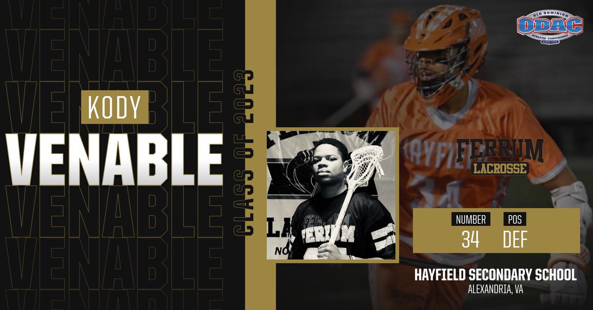 Ferrum_Lacrosse's tweet photo. Strenght in numbers, we add Defenseman , #34- Kody Venable from Hayfield Secondary School(VA) to the Class of 2023 #itsagreatdaytobeapanther #thisisferrum #panthernation #gopanthers #goferrum #blackshirts #blackhats #pantherpride https://t.co/1T89OHRIj9