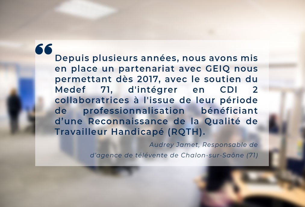 Grâce au Groupement d'employeurs pour l'insertion et la qualification (@GEIQ71) nous avons pu embaucher des personnes reconnues travailleurs handicapés suite à leur formation. Découvrez l'article paru hier dans le journal <a href="/lejsl/">Le Journal de Saône-et-Loire</a> de la région Saône-et-Loire.