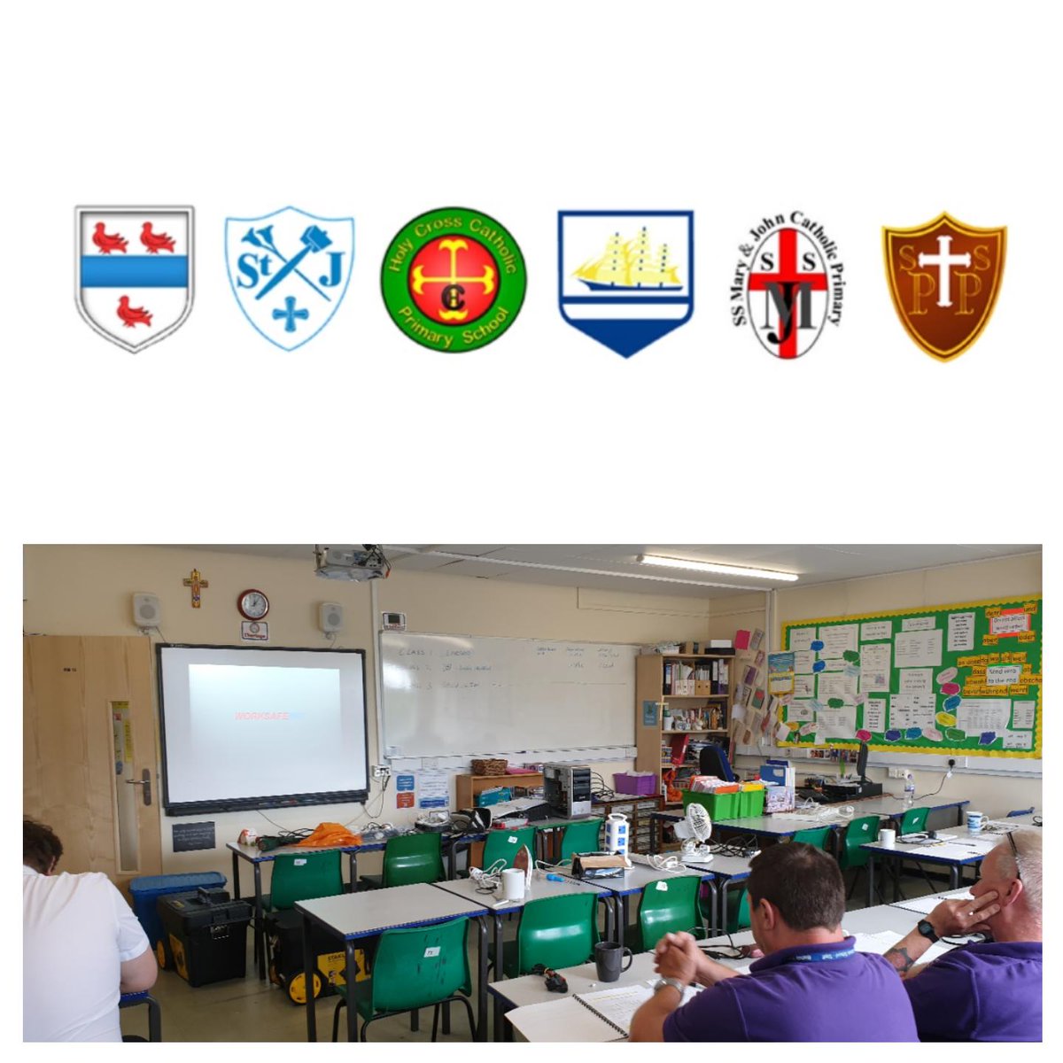 WORKSAFEPAT's tweet image. Duty Holder Workplace #PATTestingCourse with on going assistance assisting 6 schools in Compliance in the Birmingham area. In-service Inspection and Testing of Electrical Equipment is being taken very seriously here with Maintenance Staff able to determine risk based frequencies