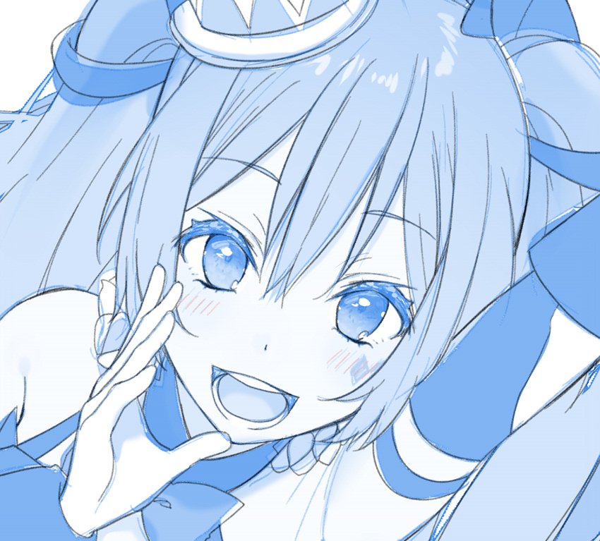 初音ミク 「そうそう。またまたマジミラミクちゃん描いてるよ?✨ 」|しおみづ🐰次はC102参加予定のイラスト