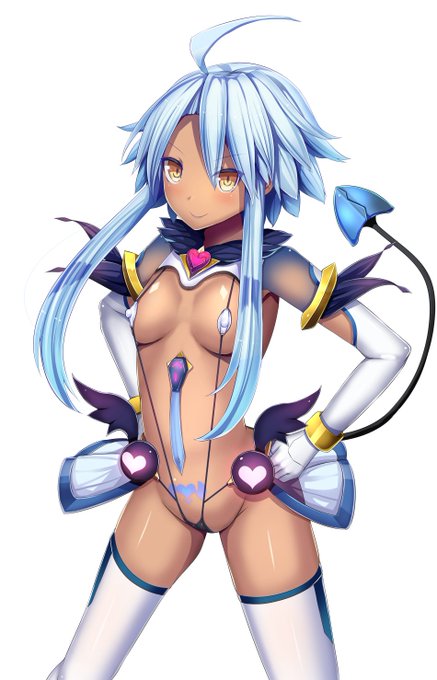 ダークホワイトハート。悪堕ちしたルウィー女神の姿(妄想)。 