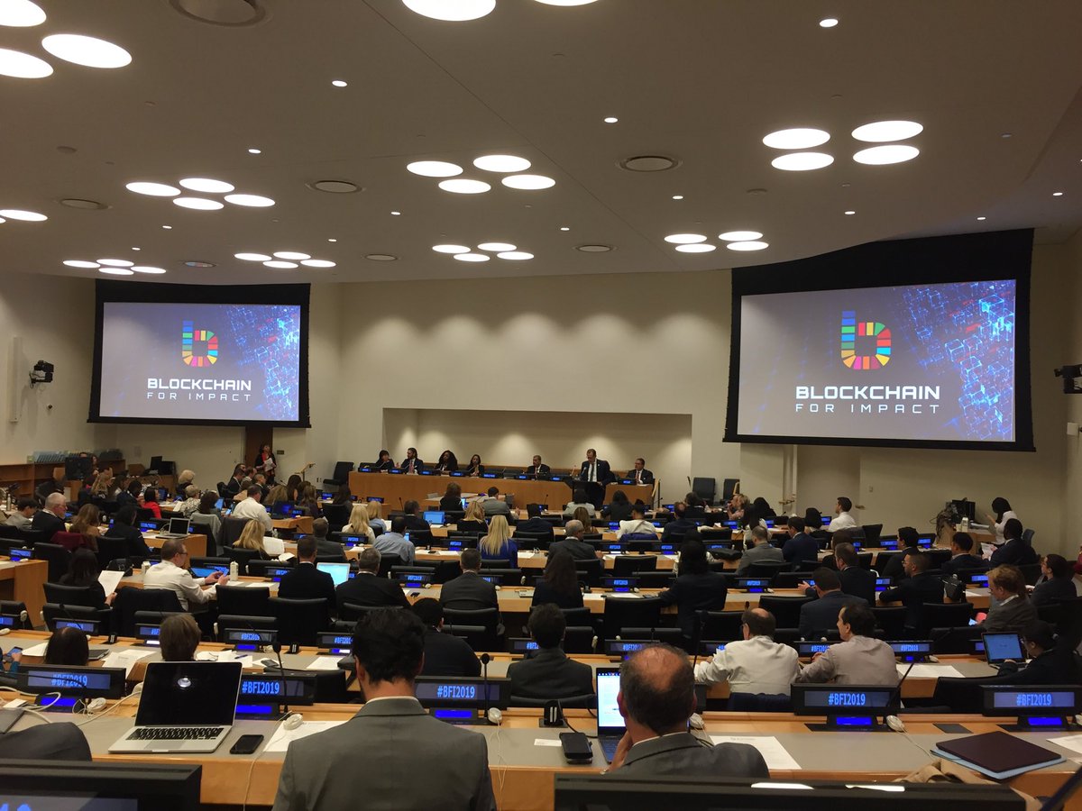 janeathomason's tweet image. Launch of #blockchainforimpact #BFI2019 in New York - quite a line up of global #socialimpact leaders. #womeninblockchain #digitaltransformation