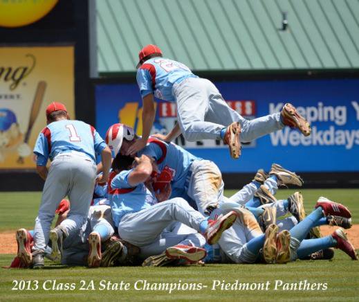 UCNCFootball's tweet photo. Six years ago today the Piedmont Panthers captured a state title in baseball and I was at the right place &amp; time to get this pic. Incredible season, team &amp; playoff run. Most of "these kids" have begun careers &amp; families now.  @skwahder @PiedmontHS_NC @PHSATHLETICS5 @CodyPurser08 https://t.co/AkA3M8MqcJ