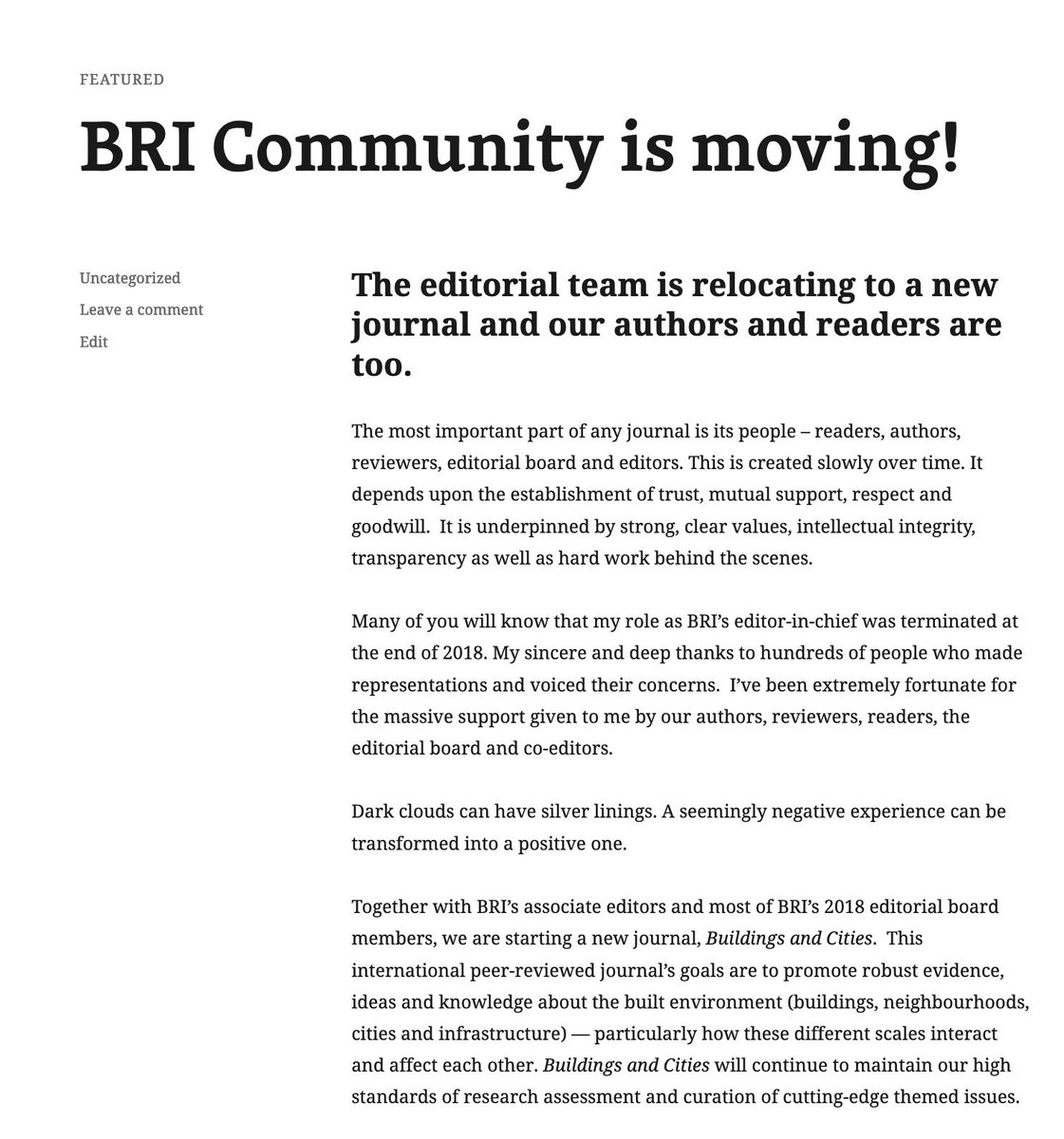 lorchBRI's tweet photo. The #BRIcommunity is moving to a new journal! Editors & editorial board members are now at https://t.co/Vqcv8psM9W Join us! Follow @BuildingsCities
Formerly: https://t.co/HNtVGorXn6 https://t.co/WFEAaBc3ST