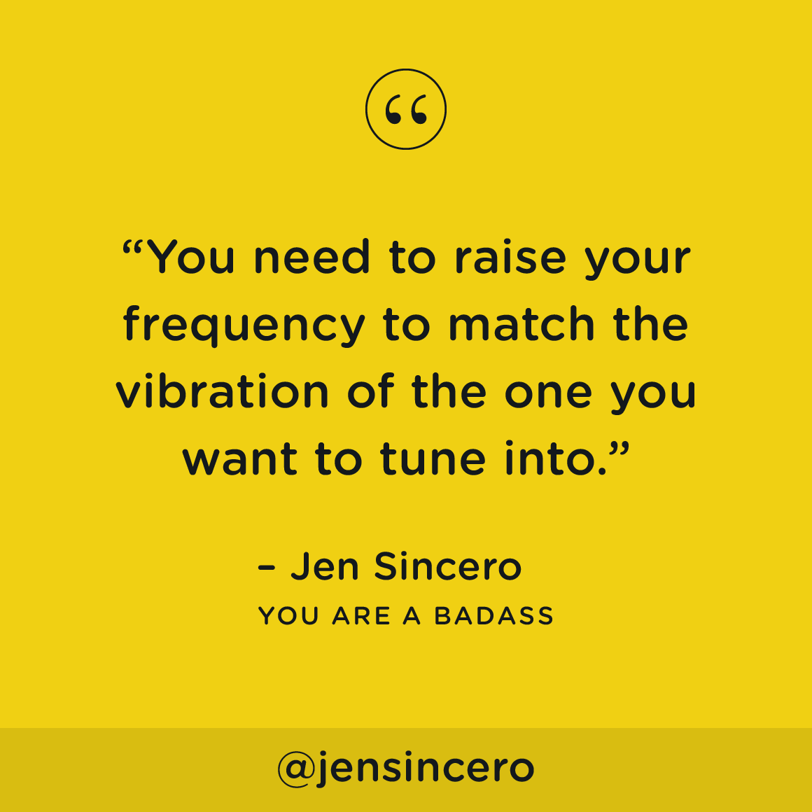 JenSincero's tweet photo. AKA The Law of Attraction, the basic idea is: Focus on that which makes you feel good and ye shall find (attract) that which makes you feel good. #youareabadass #QOTD #TuesdayThoughts #TuesdayMotivation https://t.co/YtLPYSYPCC