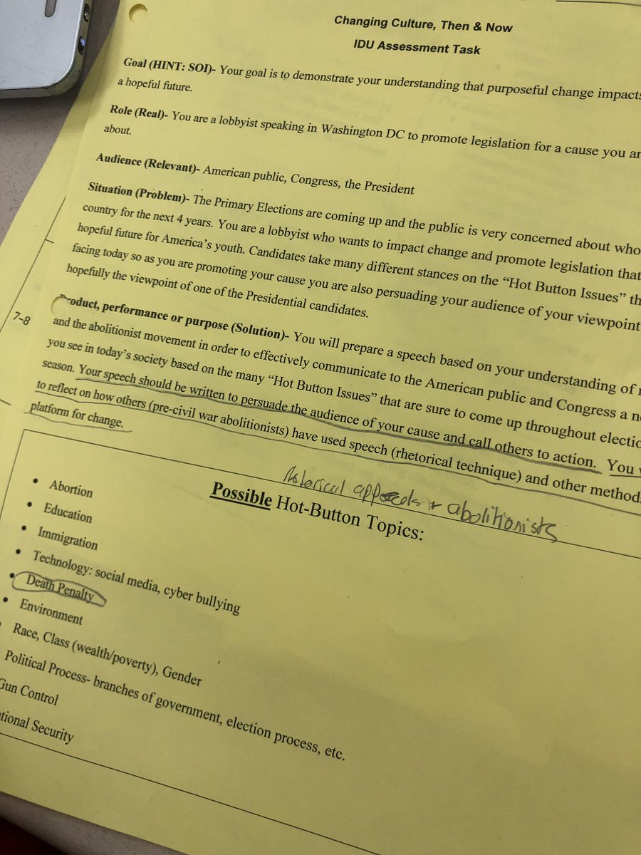 LBugdaBCPS's tweet photo. @MRMSlions engage in IB interdisciplinary unit by taking a stand on a contemporary issue using rhetoric and the methods of abolitionists! ๐บ๐ธ๐ฆ @MRMSmagnet @mariaking9 @IBmsSchuler https://t.co/THJiHMhJir