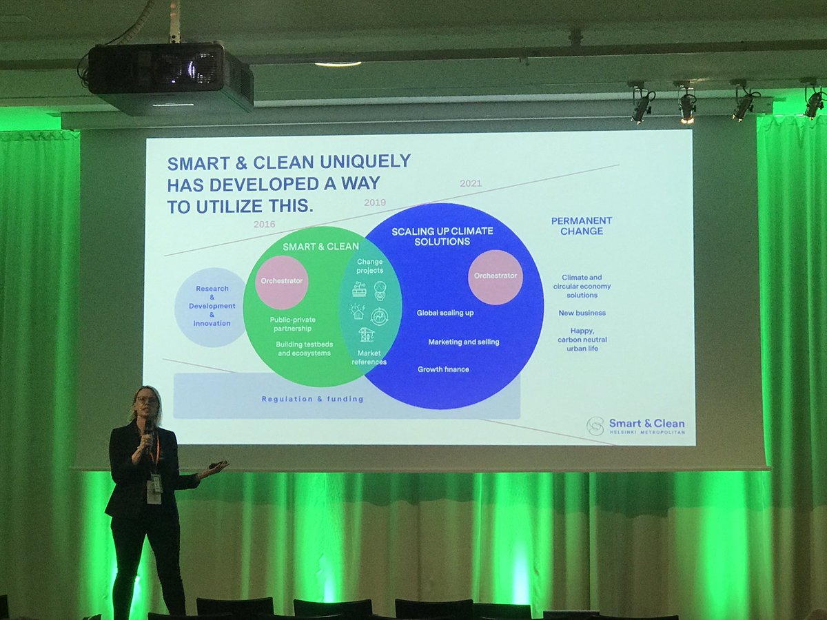PMaaranen's tweet photo. Final tracks of inspiring and impactrul day are on now! @tiinakaho opening the #smartcities and Harri from @GreenStreamNet #energyefficiency https://t.co/B6lPms08I4