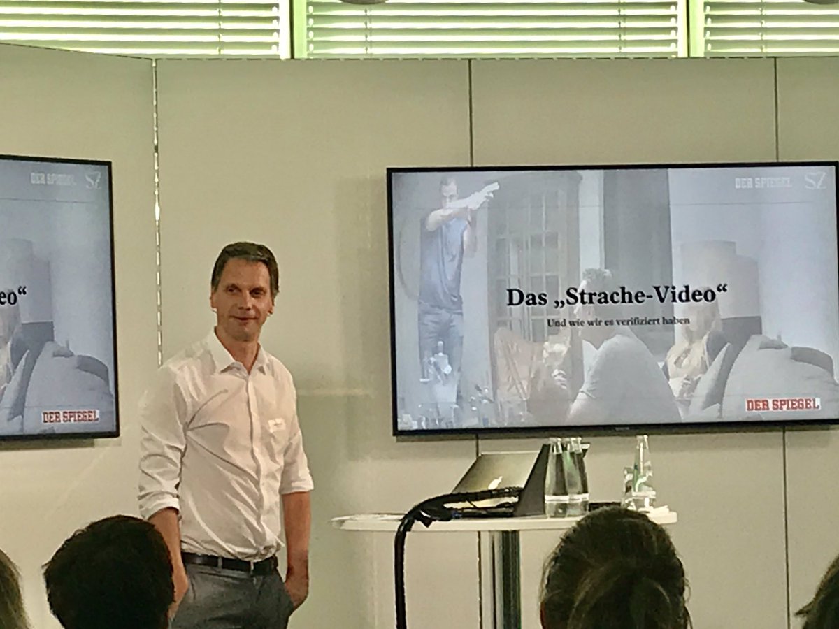 Kristin_Schulze's tweet photo. @MartinKnobbe vom @DerSPIEGEL über die Verifikation des #strachevideos @dpa #dpaverithon https://t.co/M8SVzYTmmE