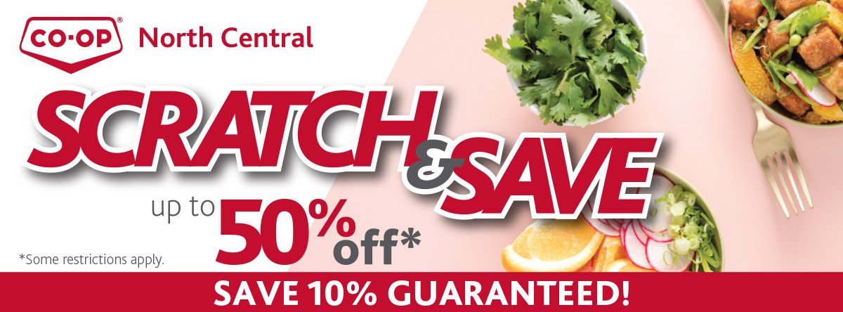NCCoop_AB's tweet photo. TODAY is #ScratchAndSave Tuesday! Visit any of our food stores and stand a chance of winning up to 50% of your purchase! #eatlocal #yeg #FortSask #StonyPlain https://t.co/YD84eVW1nR