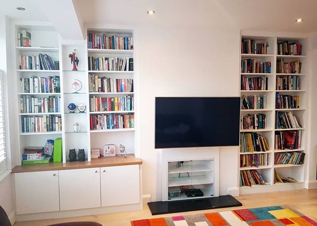 WillColes's tweet photo. Alcove units with Oak top, glass door stereo cupboard and bookcase. Call for a quote! #spraypainted #shelves #desk #designofwill #homeoffice #bookcase #books #bookshelves #alcoveunit #lighting #mediaunit #oakworktop #streatham #fittedfurniture #willcoles… https://t.co/Dp1kebc8oX https://t.co/r02KILqRBj