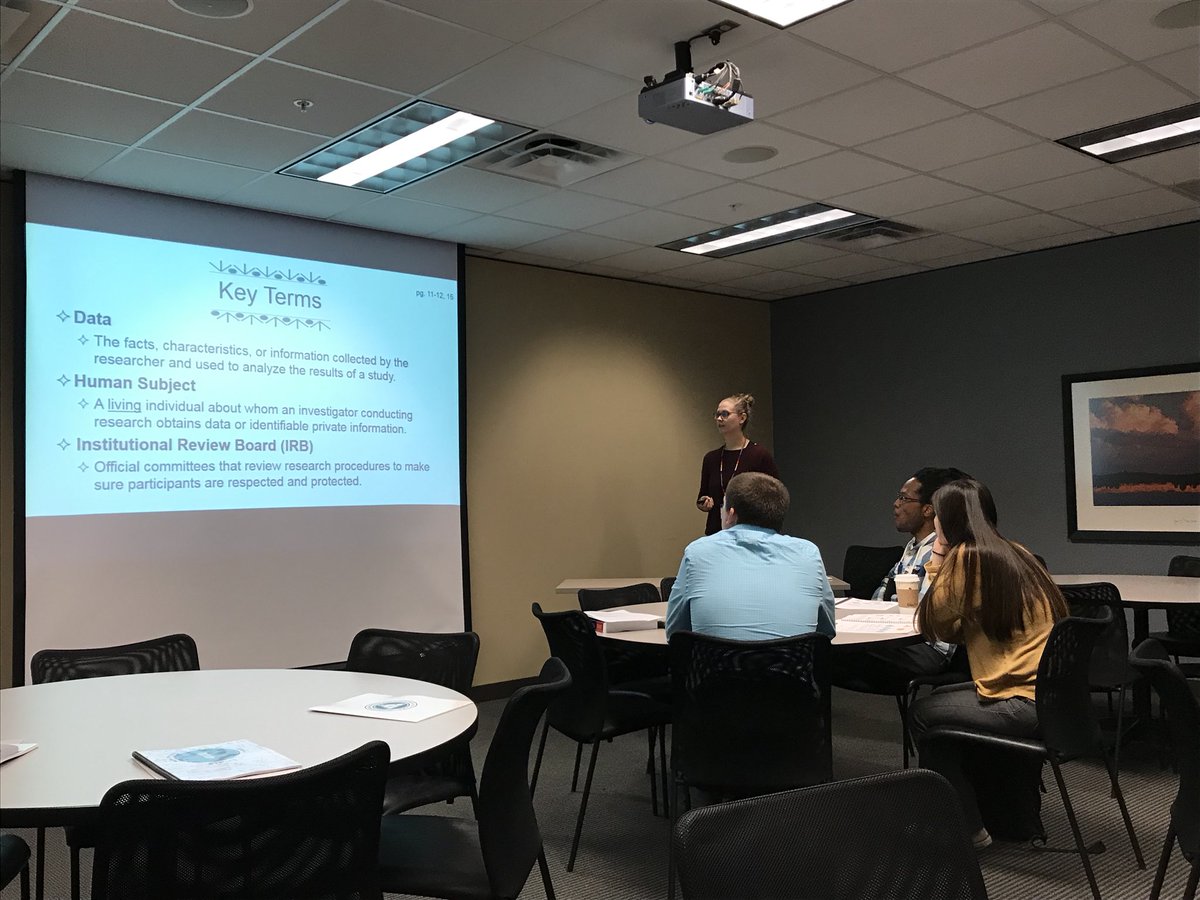 CRCAIH's tweet photo. Today we are delivering the rETHICS curriculum to summer SURE interns. #researchethics https://t.co/vdtc2mKmH5