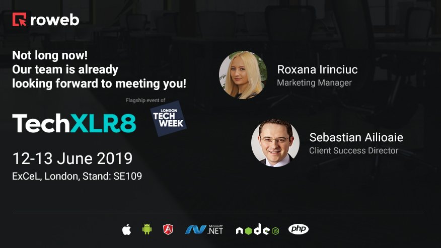 roweb_romania's tweet photo. #TechXLR8 is London Tech Week’s flagship event, revolutionizing business by connecting people and technologies driving transformation.
See you there!
#Roweb
#LTW https://t.co/SXEFTwWusI