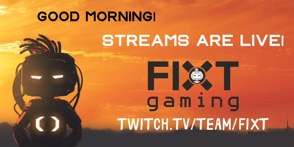 FiXT_Gaming's tweet photo. Top 'o the morning to you!
Let's get your Tuesday started with the best @fixtneon #synthwave tracks (#streamsafemusic) while you hang with our #minecraft guru @thestingin!
@TwitchActivater will be live #soon!
Soak in the good vibes & get your game on!
https://t.co/jL8R4hthMK https://t.co/9oWk58EyAB