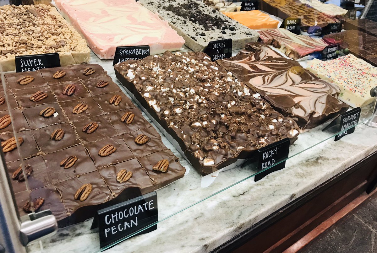 InnerSpaceCave's tweet image. Have you tried our fudge, made in-house by us? We have all kinds of flavors for you to try!

Including:
Birthday Cake
Tiger Butter
Cookies and Cream
Rocky Road
Chewy Praline
Chocolate
Jalapeño
Orange Cream
... and many more!